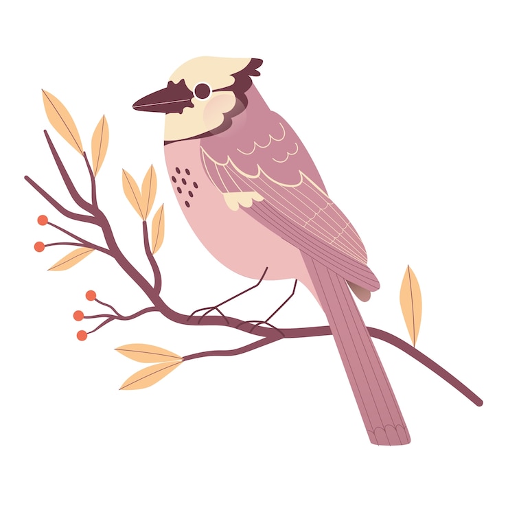 Gratis PSD leuke vogel op tak