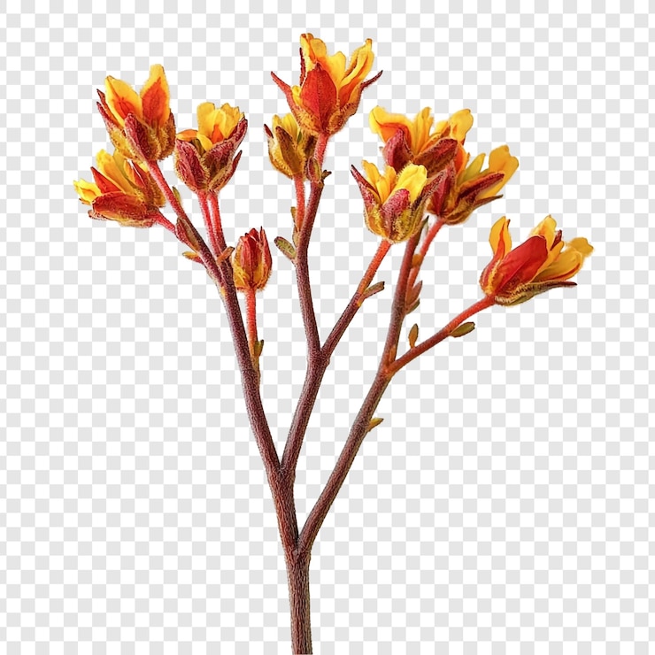 Gratis PSD levendige oranje en gele bloemen