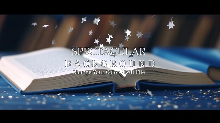 PSD gratuito libro magico aperto