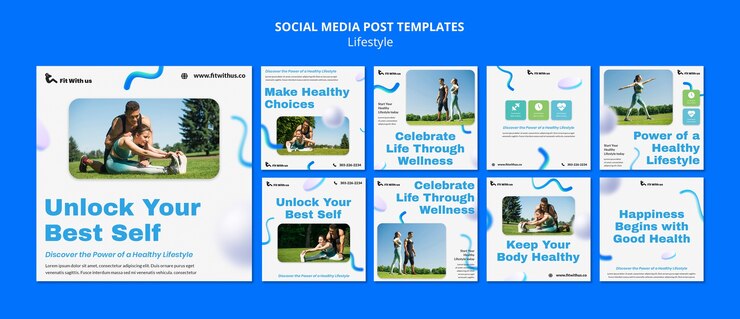 Gratis PSD lifestyle-concept instagram-berichten