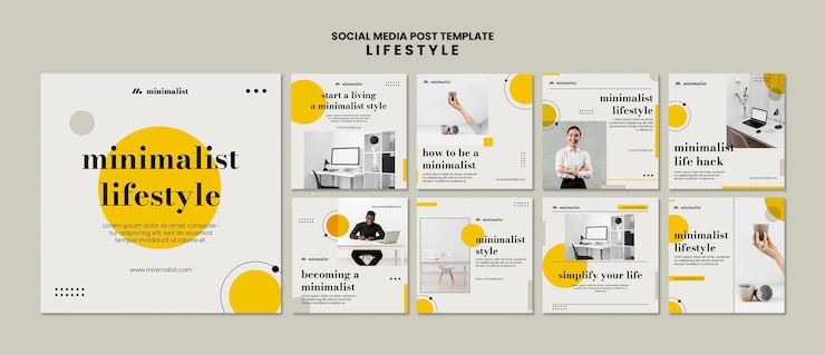 Gratis PSD lifestyle instagram post ontwerpsjabloon