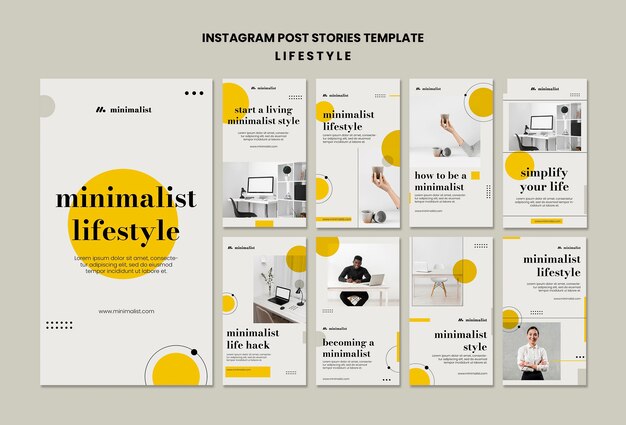 Lifestyle instagram verhalen ontwerpsjabloon