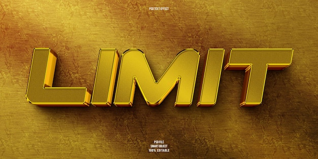 Limitar el efecto de texto editable en 3D