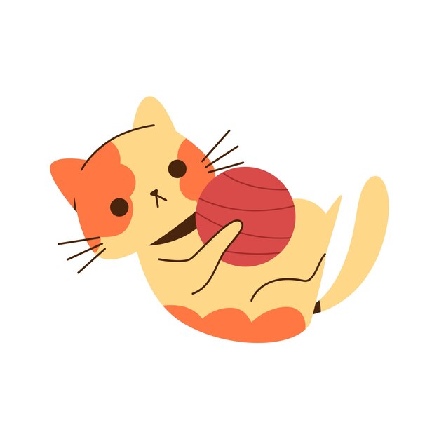 Lindo gato elemento aislado