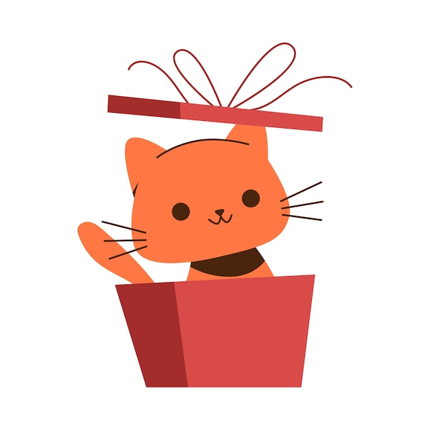 Lindo gato elemento aislado