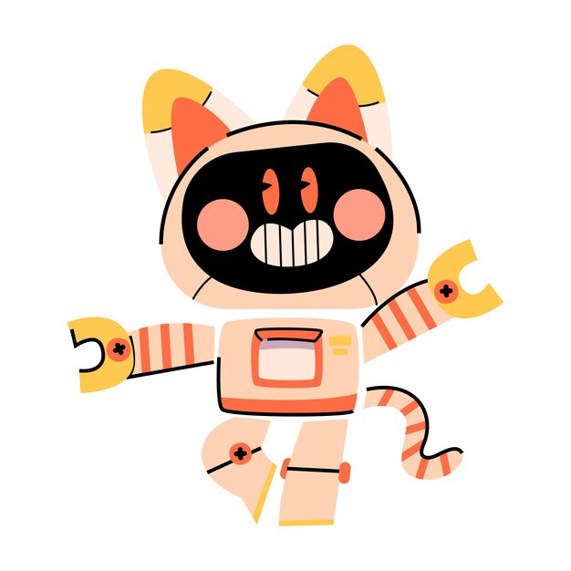 Lindo robot aislado