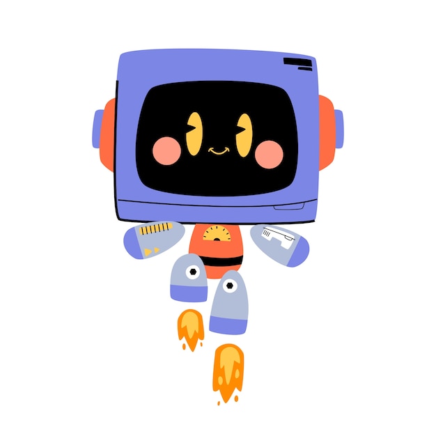 Lindo robot aislado