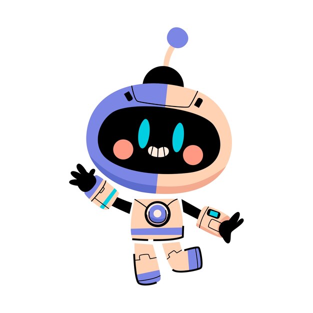 Lindo robot aislado