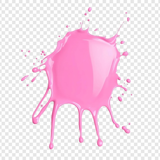 El líquido rosa es una explosión vibrante de colores