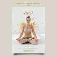 Gratis PSD live yoga-postersjabloon