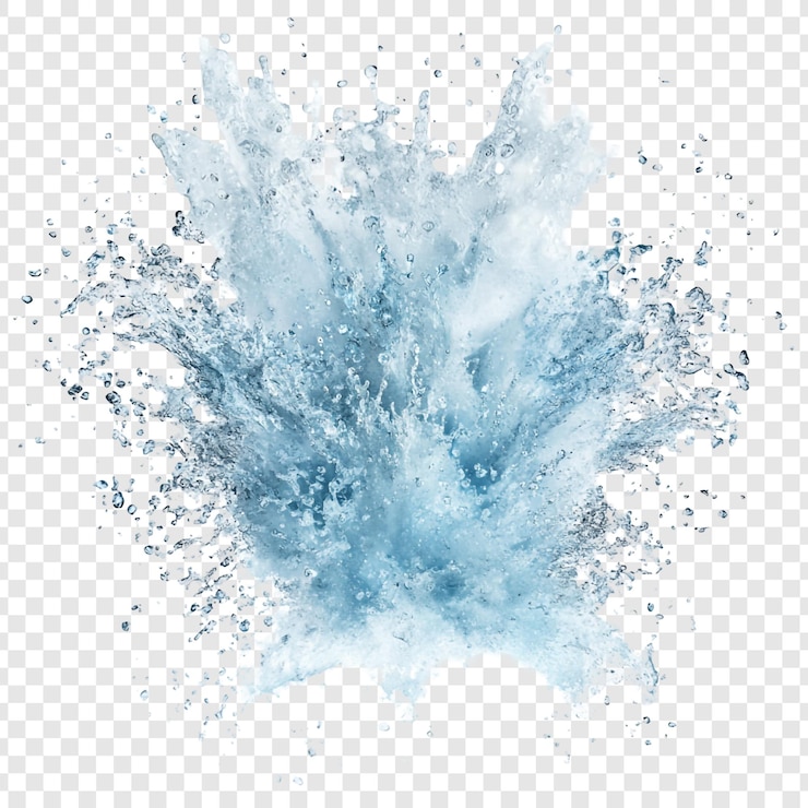 PSD gratuito lo stupefacente aqua splash un affascinante scoppio di gocce d'acqua