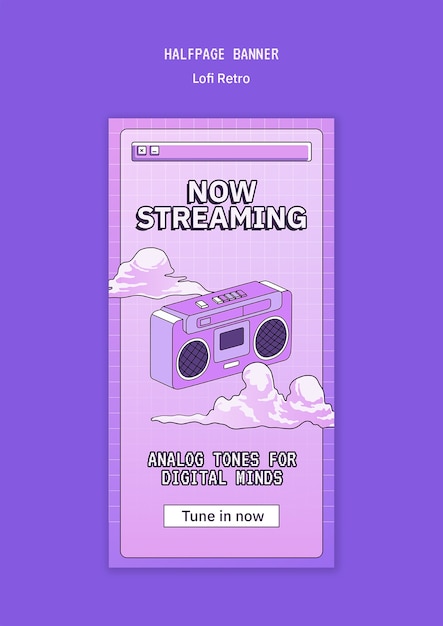 Lofi retro event template