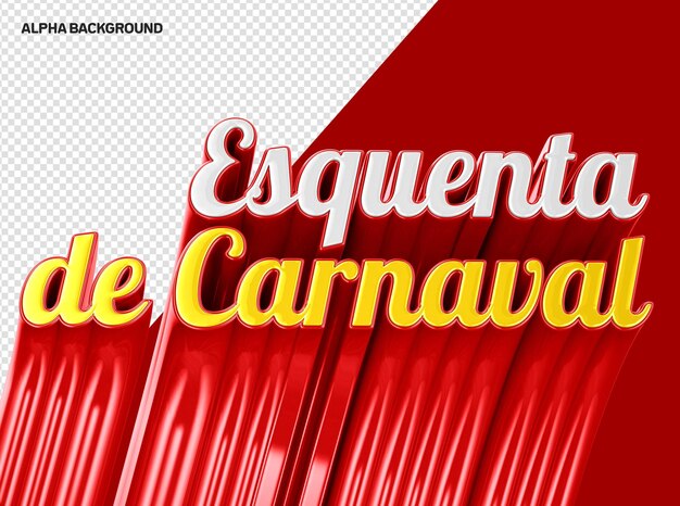Logo 3d se calienta para carnaval en brasil