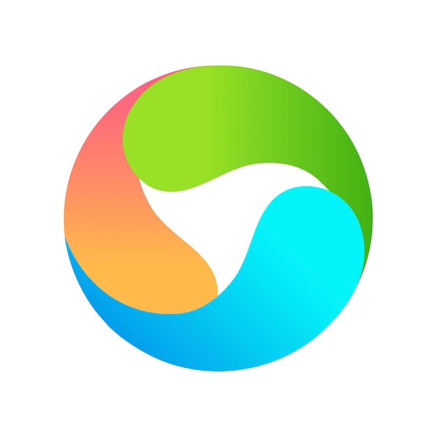 Logo gradiente abstracto