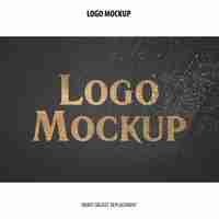 Gratis PSD logo mockup