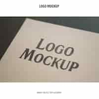 Gratis PSD logo mockup