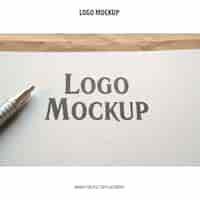 Gratis PSD logo mockup