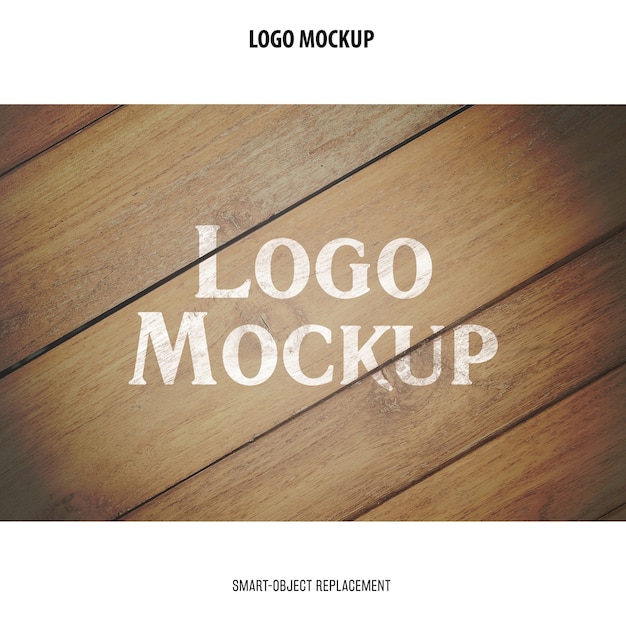 Gratis PSD logo mockup