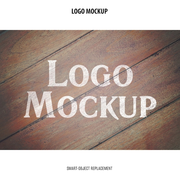 Gratis PSD logo mockup