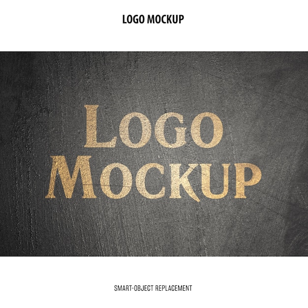 Gratis PSD logo mockup