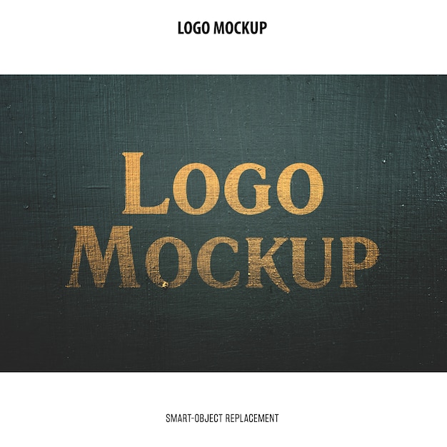 Gratis PSD logo mockup