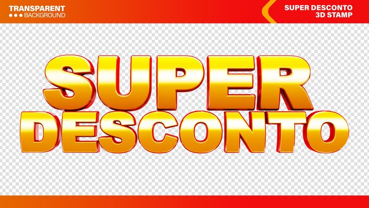 PSD Gratis logo penjualan besar 3d, obral kilat, obral super terisolasi untuk komposisi