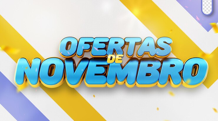 PSD Gratis logo template november offers discounts retail brazil ofertas de novembro