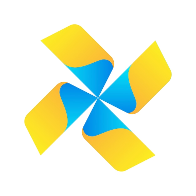 Logotipo abstracto con gradiente