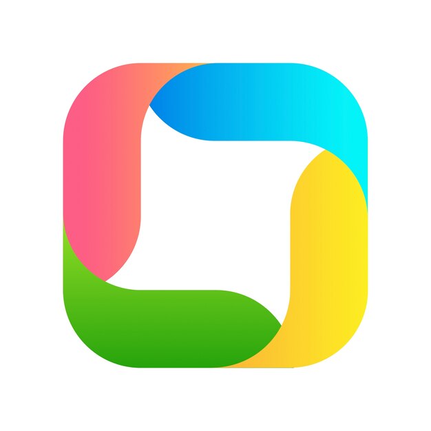 Logotipo abstracto con gradiente