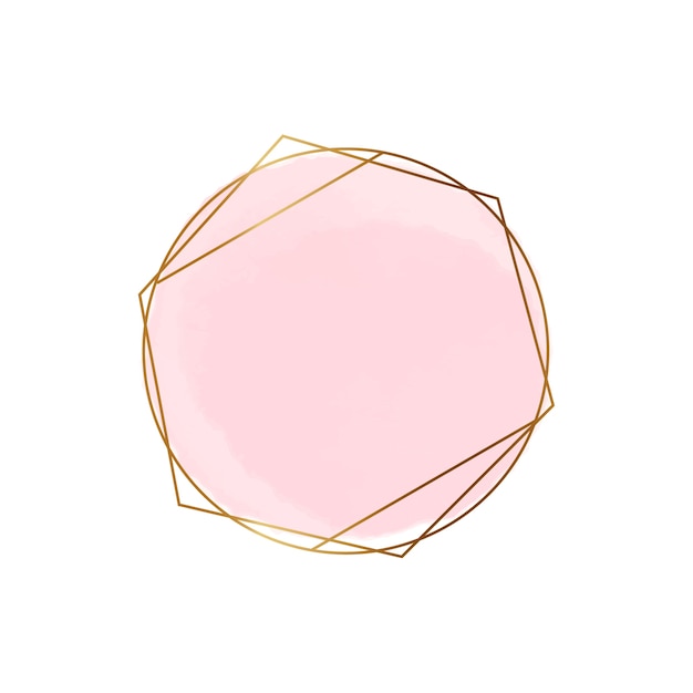 Logotipo de manchas rosadas aisladas