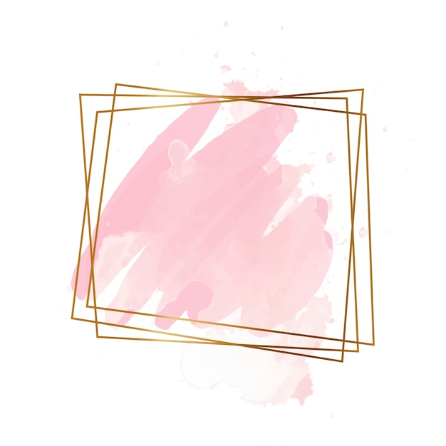 Logotipo de manchas rosadas aisladas