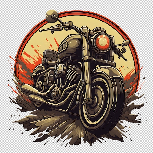 PSD gratuito logotipo de motocicleta aislado en el fondo