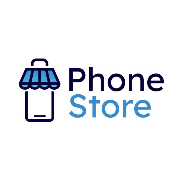 El logotipo del teléfono inteligente aislado