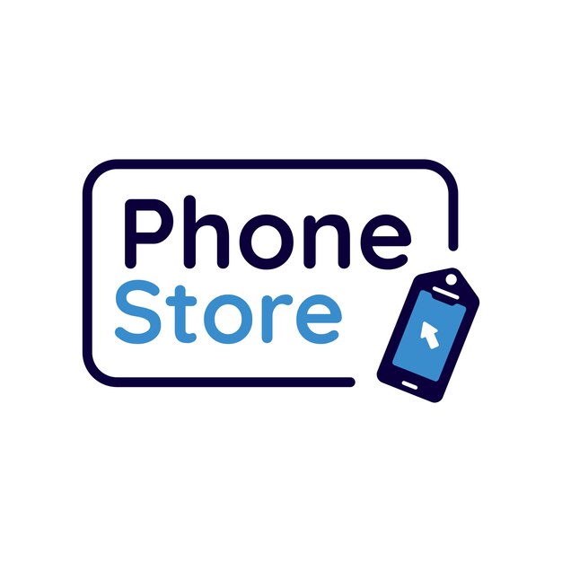 El logotipo del teléfono inteligente aislado