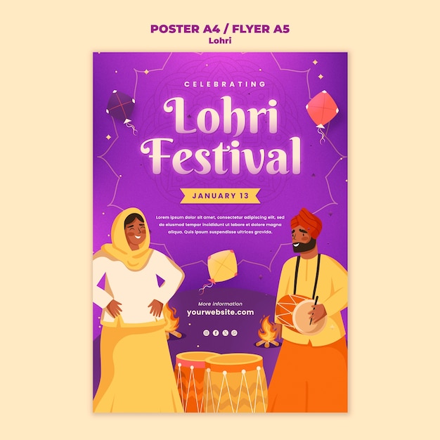 Gratis PSD lohri sjabloonontwerp