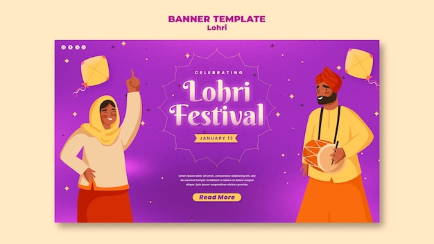 Gratis PSD lohri sjabloonontwerp