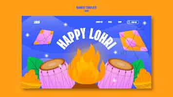 Gratis PSD lohri sjabloonontwerp