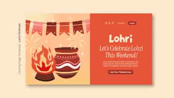 Gratis PSD lohri sjabloonontwerp