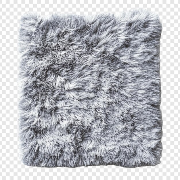 Lujosa alfombra de piel falsa de plata suave y de textura acogedora