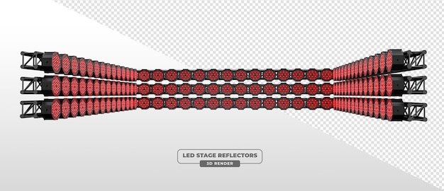 Luminarias de LED PAR triples horizontales para el diseño de escenarios en 3D