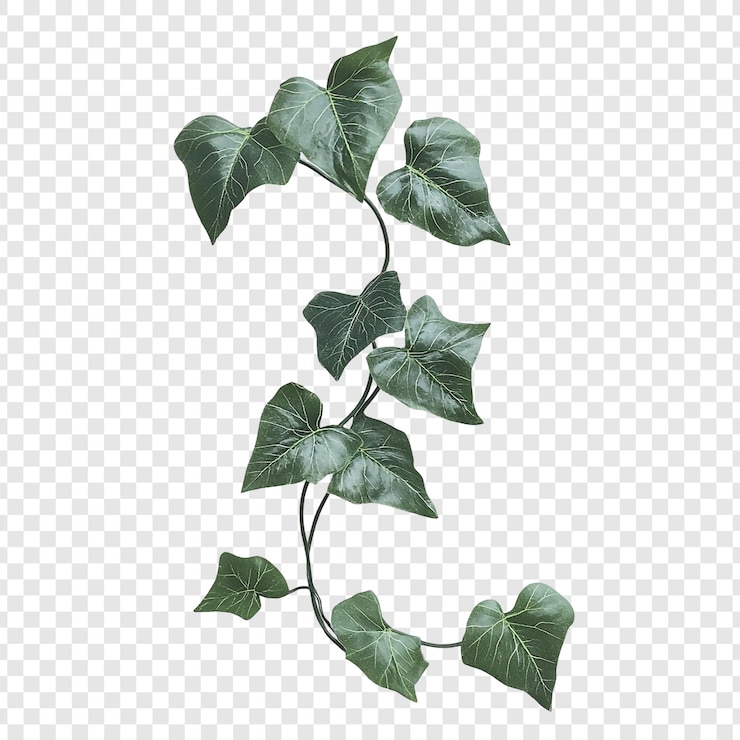 PSD Gratis lush green ivy vine a detailed closeup