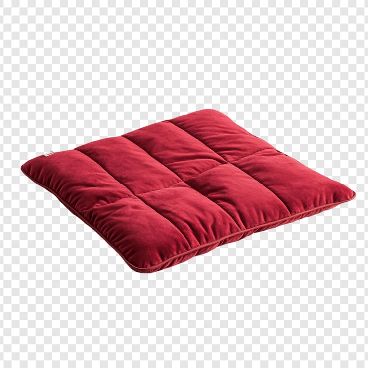 PSD gratuito lussuoso cuscino di velluto rosso decorazione elegante della casa