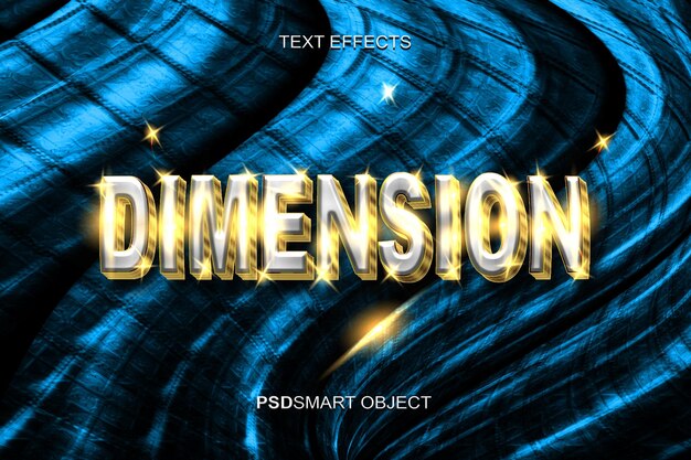 Luxe dimensie chrome 3D tekststijl mockup