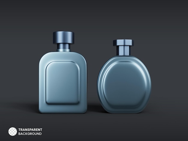 Gratis PSD luxe parfum geur spray fles pictogram geïsoleerde 3d render illustratie