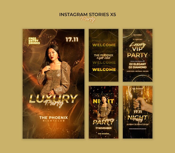 PSD Gratis luxury party template design