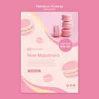 PSD gratuito macarons pack flyer style