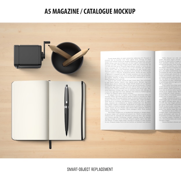 Magazine catalogus mockup