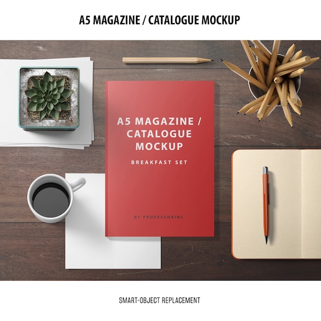 Gratis PSD magazine catalogus mockup