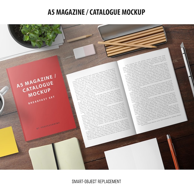 Magazine catalogus mockup