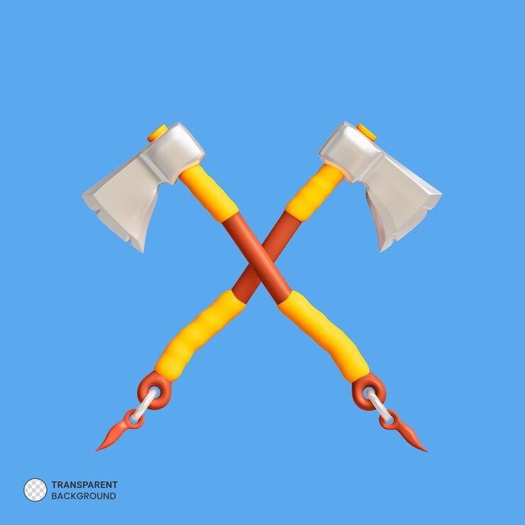 PSD Gratis magical sword game asset icon isolated 3d render illustration